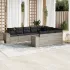 Set canapele de grădină cu perne, 10 piese, maro, poliratan GartenMobel Dekor