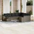 Set canapele de grădină cu perne, 10 piese, negru, poliratan GartenMobel Dekor