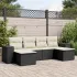 Set mobilier grădină cu perne, 6 piese, gri, poliratan GartenMobel Dekor