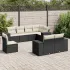 Set canapele de grădină cu perne, 8 piese, gri, poliratan GartenMobel Dekor