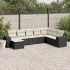 Set canapele de grădină, 8 piese, cu perne, bej, poliratan GartenMobel Dekor
