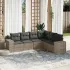 Set canapele de grădină cu perne, 6 piese gri deschis poliratan GartenMobel Dekor