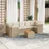 Set canapele de grădină, 8 piese, cu perne, bej, poliratan GartenMobel Dekor