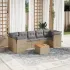 Set canapele de grădină, 8 piese, cu perne, bej, poliratan GartenMobel Dekor
