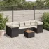 Set canapele de grădină, 8 piese, cu perne, bej, poliratan GartenMobel Dekor