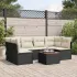 Set canapele de grădină, 7 piese, cu perne, gri, poliratan GartenMobel Dekor