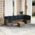 Set canapele de grădină cu perne, 8 piese, gri, poliratan GartenMobel Dekor