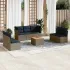 Set canapele de grădină cu perne, 8 piese, gri, poliratan GartenMobel Dekor