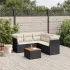 Set canapele de grădină, 6 piese, cu perne, bej, poliratan GartenMobel Dekor