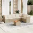 Set mobilier de grădină cu perne, 8 piese, negru, poliratan GartenMobel Dekor