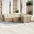 Set canapele de grădină cu perne, 10 piese, negru, poliratan GartenMobel Dekor