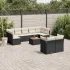 Set canapele de grădină, 10 piese, cu perne, bej, poliratan GartenMobel Dekor