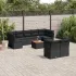 Set canapele de grădină, 10 piese, cu perne, bej, poliratan GartenMobel Dekor