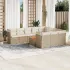 Set canapele de grădină cu perne, 11 piese, negru, poliratan GartenMobel Dekor