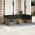 Set canapele de grădină cu perne, 10 piese, negru, poliratan GartenMobel Dekor