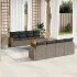 Set canapele de grădină, 9 piese, cu perne, bej, poliratan GartenMobel Dekor