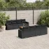 Set canapele de grădină, 9 piese, cu perne, bej, poliratan GartenMobel Dekor