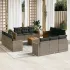 Set canapele de grădină, 13 piese, cu perne, bej, poliratan GartenMobel Dekor