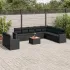 Set canapele de grădină cu perne, 11 piese, gri, poliratan GartenMobel Dekor