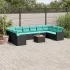 Set canapele de grădină cu perne, 11 piese, gri, poliratan GartenMobel Dekor