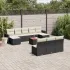 Set canapele de grădină, 11 piese, cu perne, bej, poliratan GartenMobel Dekor