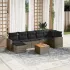 Set canapele de grădină, 8 piese, cu perne, bej, poliratan GartenMobel Dekor