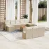 Set canapele de grădină, 11 piese, cu perne, bej, poliratan GartenMobel Dekor