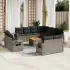 Set canapele de grădină cu perne, 12 piese, bej, poliratan GartenMobel Dekor