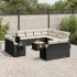 Set canapele de grădină cu perne, 12 piese, bej, poliratan GartenMobel Dekor