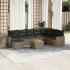 Set canapele de grădină, 9 piese, cu perne, bej, poliratan GartenMobel Dekor