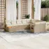 Set mobilier de grădină cu perne, 10 piese, gri, poliratan GartenMobel Dekor