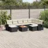 Set mobilier de grădină cu perne, 10 piese, gri, poliratan GartenMobel Dekor