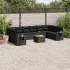 Set canapele de grădină cu perne, 11 piese, gri, poliratan GartenMobel Dekor