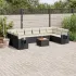 Set canapele de grădină cu perne, 11 piese, gri, poliratan GartenMobel Dekor