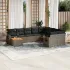 Set mobilier de grădină cu perne, 10 piese, gri, poliratan GartenMobel Dekor