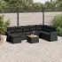 Set canapele de grădină, 9 piese, cu perne, bej, poliratan GartenMobel Dekor