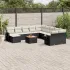 Set canapele de grădină cu perne, 12 piese, bej, poliratan GartenMobel Dekor