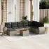 Set canapele de grădină, 9 piese, cu perne, bej, poliratan GartenMobel Dekor