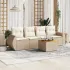 Set mobilier de grădină cu perne, 5 piese, negru, poliratan GartenMobel Dekor