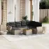 Set canapele de grădină cu perne, 8 piese, gri, poliratan GartenMobel Dekor