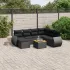 Set canapele de grădină cu perne, 8 piese, gri, poliratan GartenMobel Dekor
