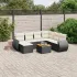 Set canapele de grădină cu perne, 8 piese, gri, poliratan GartenMobel Dekor