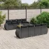 Set canapele de grădină, 9 piese, cu perne, bej, poliratan GartenMobel Dekor