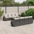 Set canapele de grădină, 9 piese, cu perne, bej, poliratan GartenMobel Dekor