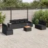 Set canapele de grădină, 9 piese, cu perne, gri, poliratan GartenMobel Dekor