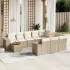 Set canapele de grădină cu perne, 11 piese, negru, poliratan GartenMobel Dekor