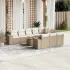 Set canapele de grădină cu perne, 11 piese, gri, poliratan GartenMobel Dekor