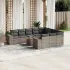 Set canapele de grădină cu perne, 11 piese, gri, poliratan GartenMobel Dekor