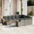 Set canapele de grădină cu perne, 11 piese, negru, poliratan GartenMobel Dekor
