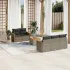 Set mobilier grădină cu perne, 6 piese, gri, poliratan GartenMobel Dekor